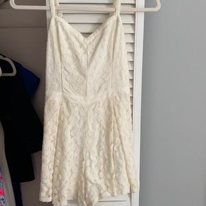 White lace romper